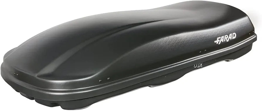 Farad Marlin 680L Roof Box – Black, Double-Side Opening, TÜV-GS Approved, 3-Point Central Locking
